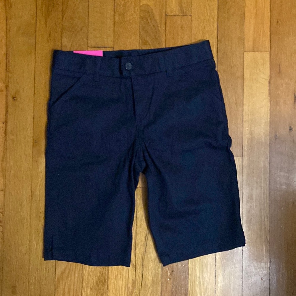 Boys French Toast Adjustable Waist Navy Blue Shorts Size 12 NWT
